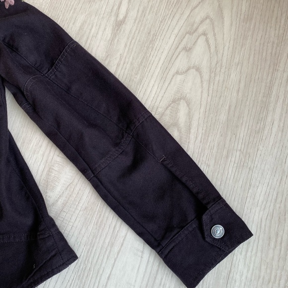 KENSIE Embroidered Asymmetrical Jacket Square Neck, Navy Blue - Picture 6 of 15